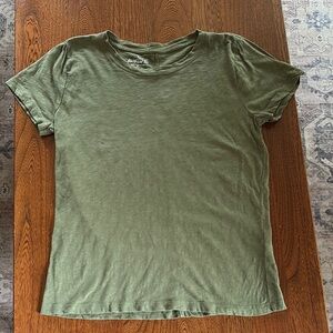 J. Crew Factory Girlfriend Tee in Olive Green Medium